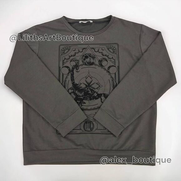 Scorpio Zodiac Sweatshirt(I003)-Size L for Women - Picture 7 of 11
